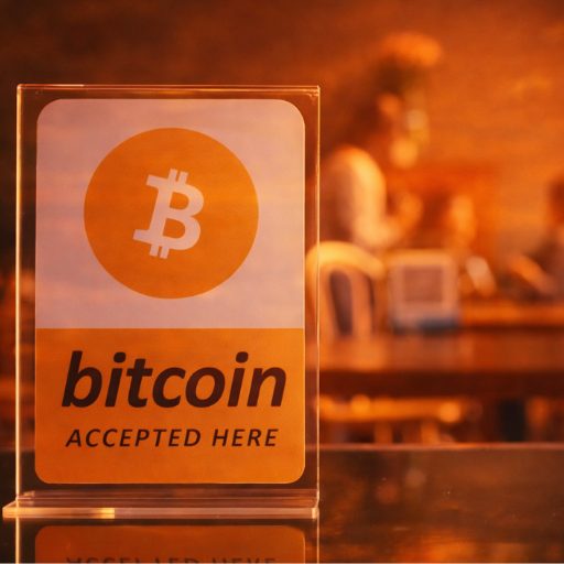 Store accepting a bitcoin payment